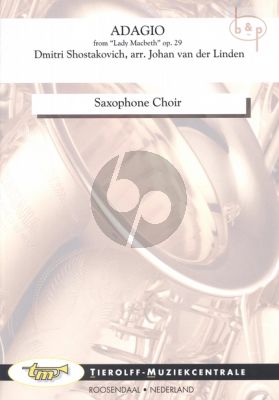 Adagio (from Lady Macbeth Op.29) (Saxophone Choir) (Score/Parts)