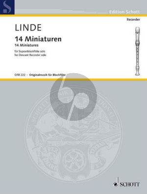 Linde 14 Miniaturen for Descant Recorder