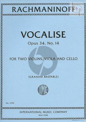 Vocalise Op.34 No.14 (2 Vi.-Va.-Vc.)
