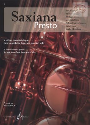 Saxiana Presto pour Saxophone seule (7 Pieces Caracteristiques)