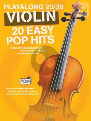 Playalong 20 / 20 for Violin. 20 Easy Pop Hits