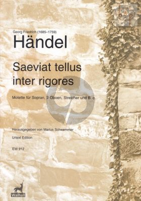 Saeviat tellus inter rigores HWV 240 Soprano- 2 Oboes-Strings-Bc (Score