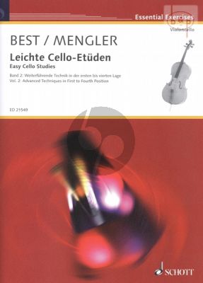 Leichte Cello Etuden Vol.2 Advanced Techniques in First to Fourth Position