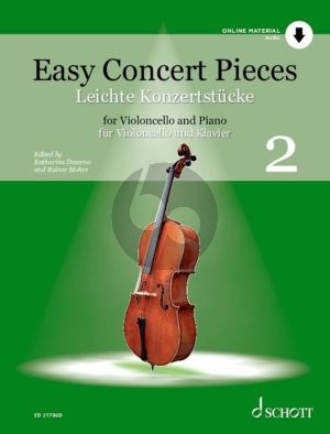 Easy Concert Pieces Vol.2 for Violoncello and Piano (Book with Audio online) (edited by Katharina Deserno and Rainer Mohrs)