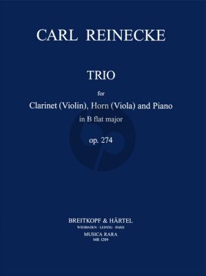 Reinecke Trio B-flat major Op.274 Clarinet (Bb)[Violin], Horn[Viola] and Piano