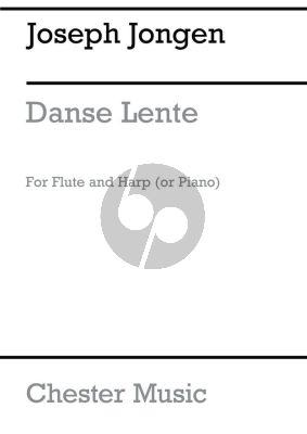 Jongen Danse Lente for Flute and Harp [or Piano]