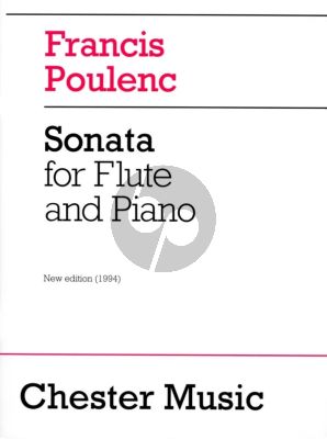 Poulenc Sonata for Flute and Piano (New Edition 1994 - Schmidt-Harper)