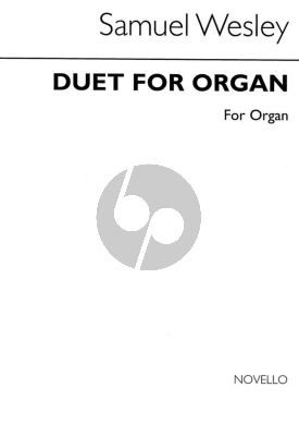 Wesley Duet for Organ 4 Hands (Edited by Walter Emery)