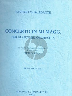 Mercadante Concerto E-major Flute-Orchestra (piano red.) (Spada)