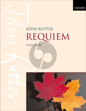 Rutter Requiem Soprano Soloist-SATB-Orchestra/Ensemble Vocal Score with Organ