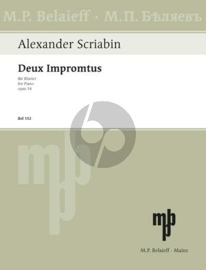 Scriabin 2 Impromptus Op. 14 (1895) fur Klavier