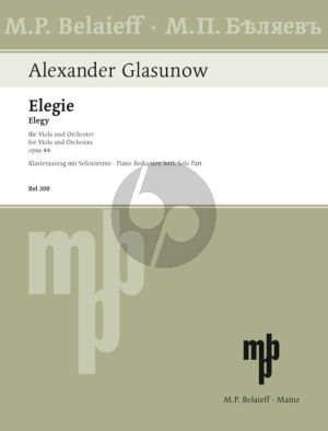 Elegy Op.44 Viola-Piano