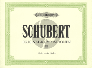 Schubert Original Kompositionen Vol.3 Klavier 4 Hd.