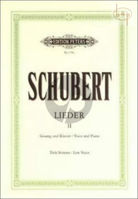 Lieder Vol. 2 fur Tiefe Stimme und Klavier