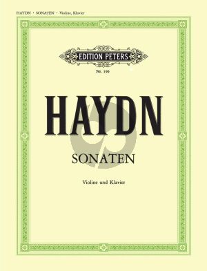 Haydn 8 Sonaten Violine und Klavier (edited by Gustav Hollander)