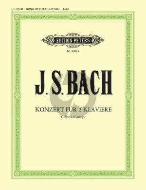 Bach Konzert C-dur BWV 1061 2 Cembali-Streicher-Bc (2 Klaviere Ausgabe) (Conrad Griepenkerl)