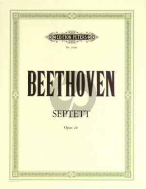 Beethoven Septet E-flat major Op.20 (Vi.-Va.-Hrn[Eb]- Clar.[Bb]-Vc.-Bass) (Parts) (Peters)