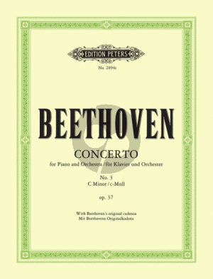 Beethoven Concerto No.3 Op.37 C Minor (Reduction 2 Pianos Max Pauer) (with Beethoven's Original Cadenza Peters)