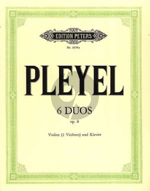 Pleyel 6 kleine Duos Opus 8 Violine ( oder 2 Vi.)-Klavier (Carl Hermann)