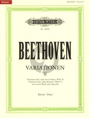 Beethoven Variationen vol.2 Klavier (herausgegeben von Peter Hauschild und Gerhard Erber) (Urtext)