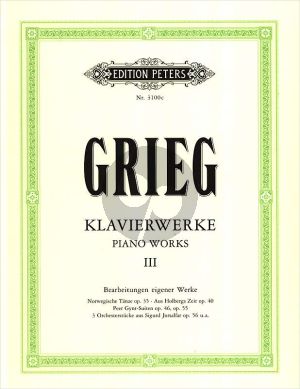 Grieg Klavierwerke Vol.3 Bearbeitungen eigener Werke