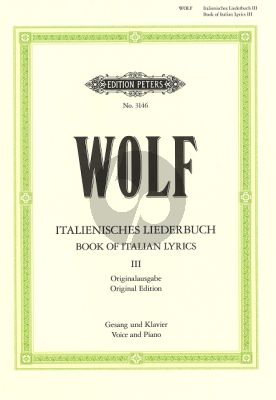 Wolf Italienisches Liederbuch vol.3 (Original-Ausgabe) (High)