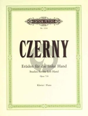 Czerny Etuden fur die linke Hand Op.718 Klavier Adolf Ruthardt