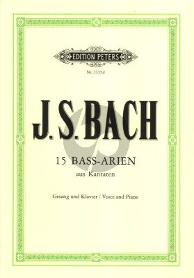 Bach 15 Arien aus Kantaten für eine Bassstimme (Straube-Schneider)