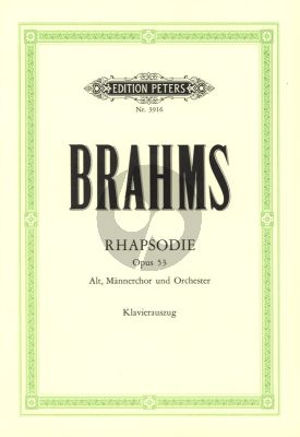Rhapsodie c-moll Op.53 Alto solo - Männerchor - Orchester