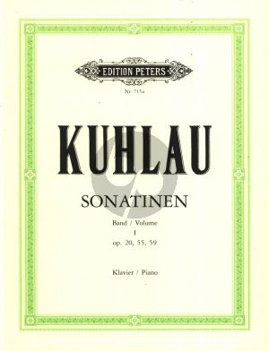 Kuhlau Sonatinas Vol. 1 Klavier (Op.20 - 55 - 59) (Peters)