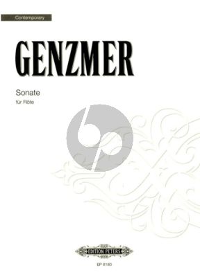 Genzmer Sonate No. 1 GeWV 188 Flote solo (1973)