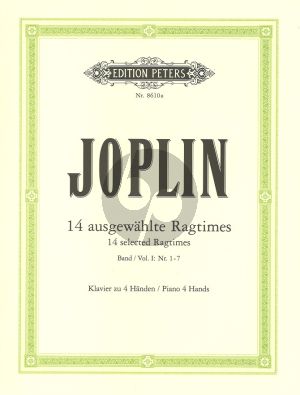 Joplin 14 Selected Ragtimes Vol.1 No.1 - 7 for Piano 4 Hands