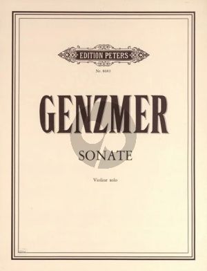 Genzmer Sonate GeWV 200 Violine solo (1983/84, rev. 1991)