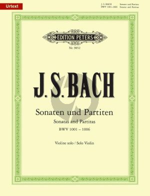 Bach 6 Sonaten & Partiten BWV 1001 - 1006 fur Violine Solo (Edited by Max Rostal) (Peters Urtext)