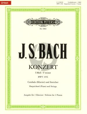 bach Konzert f-moll BWV 1056 Cembalo und Streicher