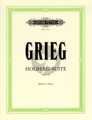 Grieg Holberg Suite Op. 40 Klavier