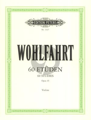 Wohlfahrt 60 Studien Op.45 Violine (Sitt)