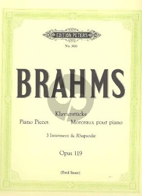 Brahms Klavierstucke Op.119 Klavier