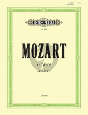 Mozart 12 Easy Duets KV 487 (496a) 2 Violinen (Irmgard Engels)