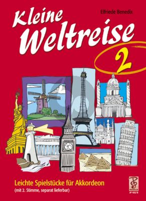 Benedix Kleine Weltreise Vol.2 - Leichte Spielstucke fur 1-2 Akkordeons