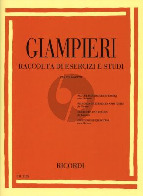 Giampieri Selection of Exercises and Studies for Clarinet (Raccolta di Esercizi)
