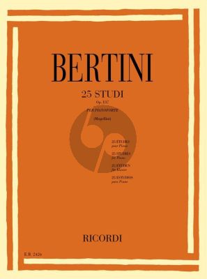 Bertini 25 Studies Op.137 Piano (Bruno Mugellini)