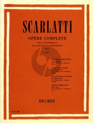 Scarlatti Complete Works Vol. 5 No.201 - 250 for Harpsichord [Piano] (Edited by Alessandro Longo)