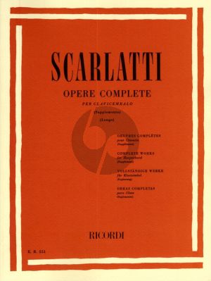 Scarlatti Complete Works Vol.11 Supplement for Harpsichord [Piano] (Edited by Alessandro Longo)