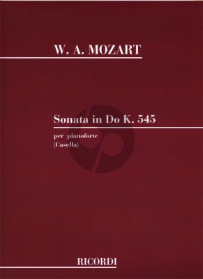 Mozart Sonata Semplice C-major KV 545 Piano