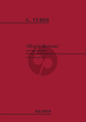 Verdi Allegri! Beviam! TTBB and Piano (Ernani)