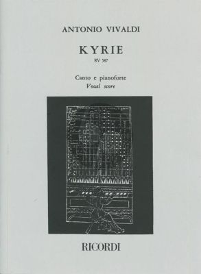 Kyrie RV 587 Double Mixed Choirs- 2 String Orchestras-Bc Vocal Score