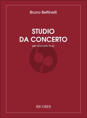 Bettinelli Studio da Concerto per Clarinetto