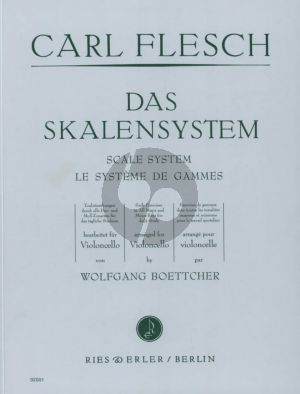 Flesch Das Skalensystem fur Violoncello (Bearbeitet von Wolfgang Boettcher)