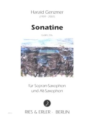 Genzmer Sonatine GeWV 296 Sopran- und Altsaxophon (1991) (Spielpartitur)